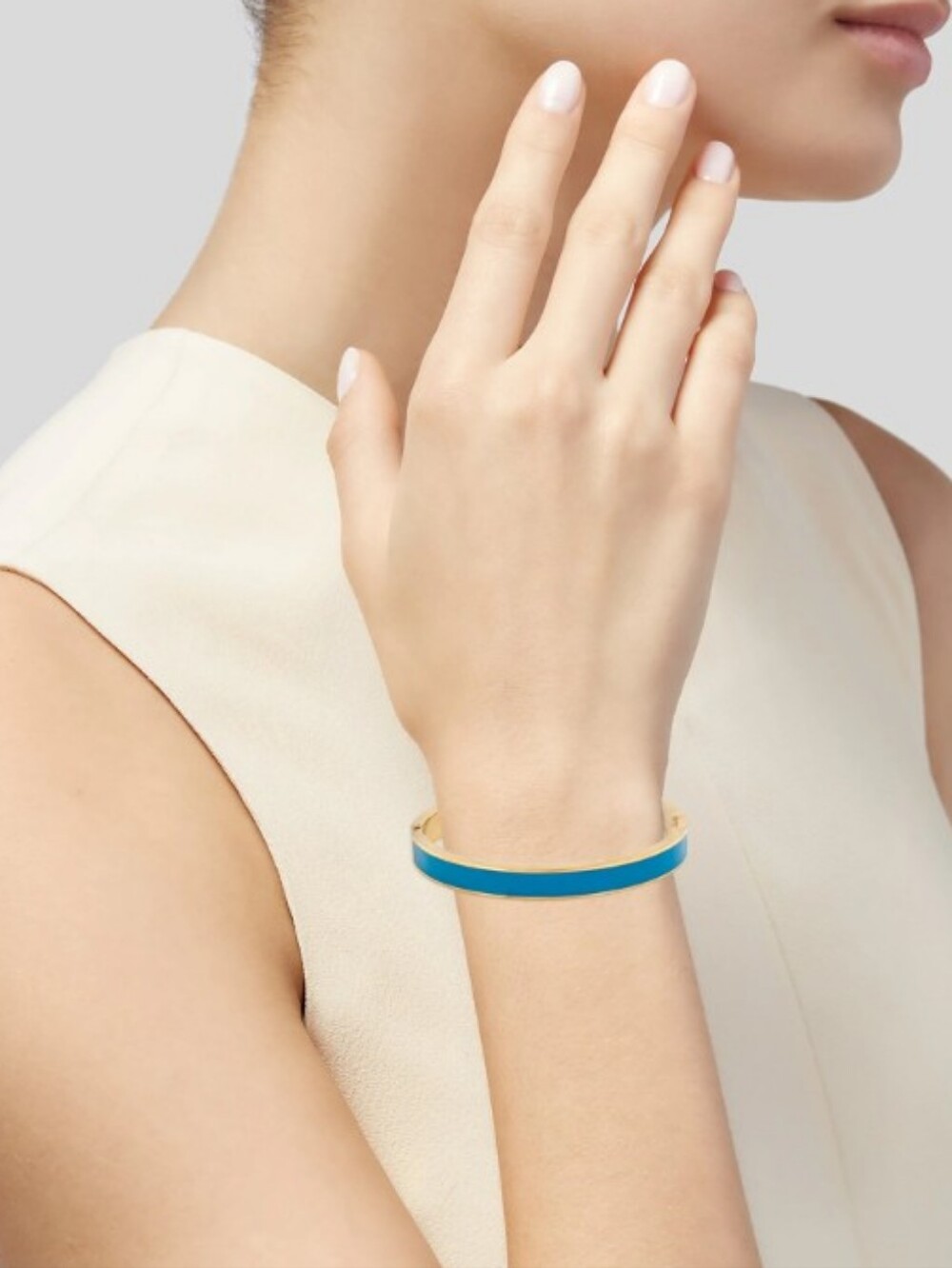 Kate Spade-New York Enamel " Head In The Clouds" Bangle Bracelet 💙(Blue)